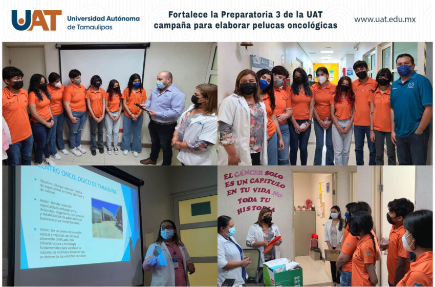  La Preparatoria 3 de la UAT fortalece campaña para elaborar pelucas oncológicas
